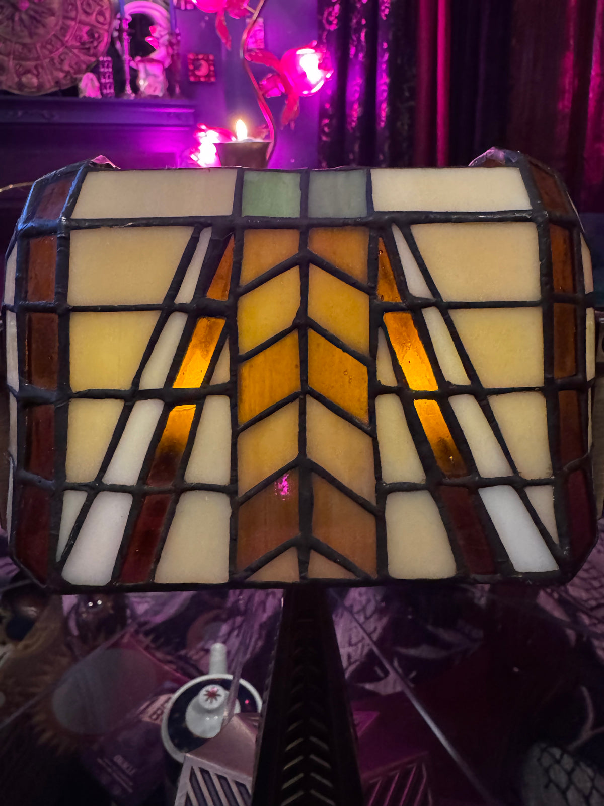 Vintage Partylite Artisan Bankers Candle Lamp