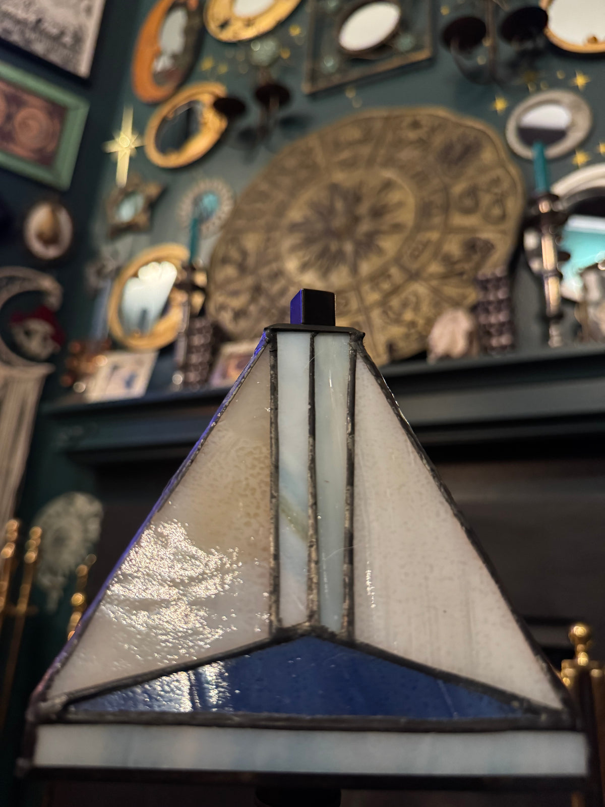 Mini Art Deco Tiffany Inspired Desk Lamp
