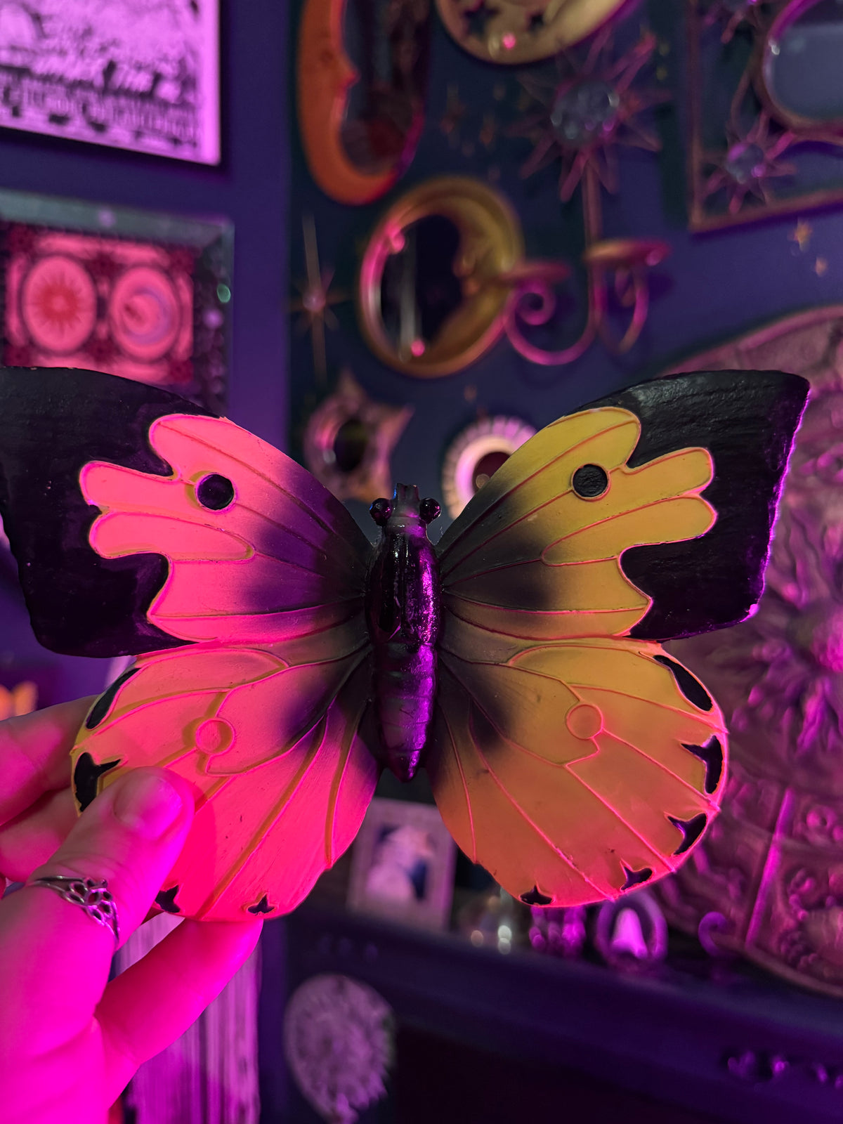 Yellow Butterfly Wall Plaque LTD