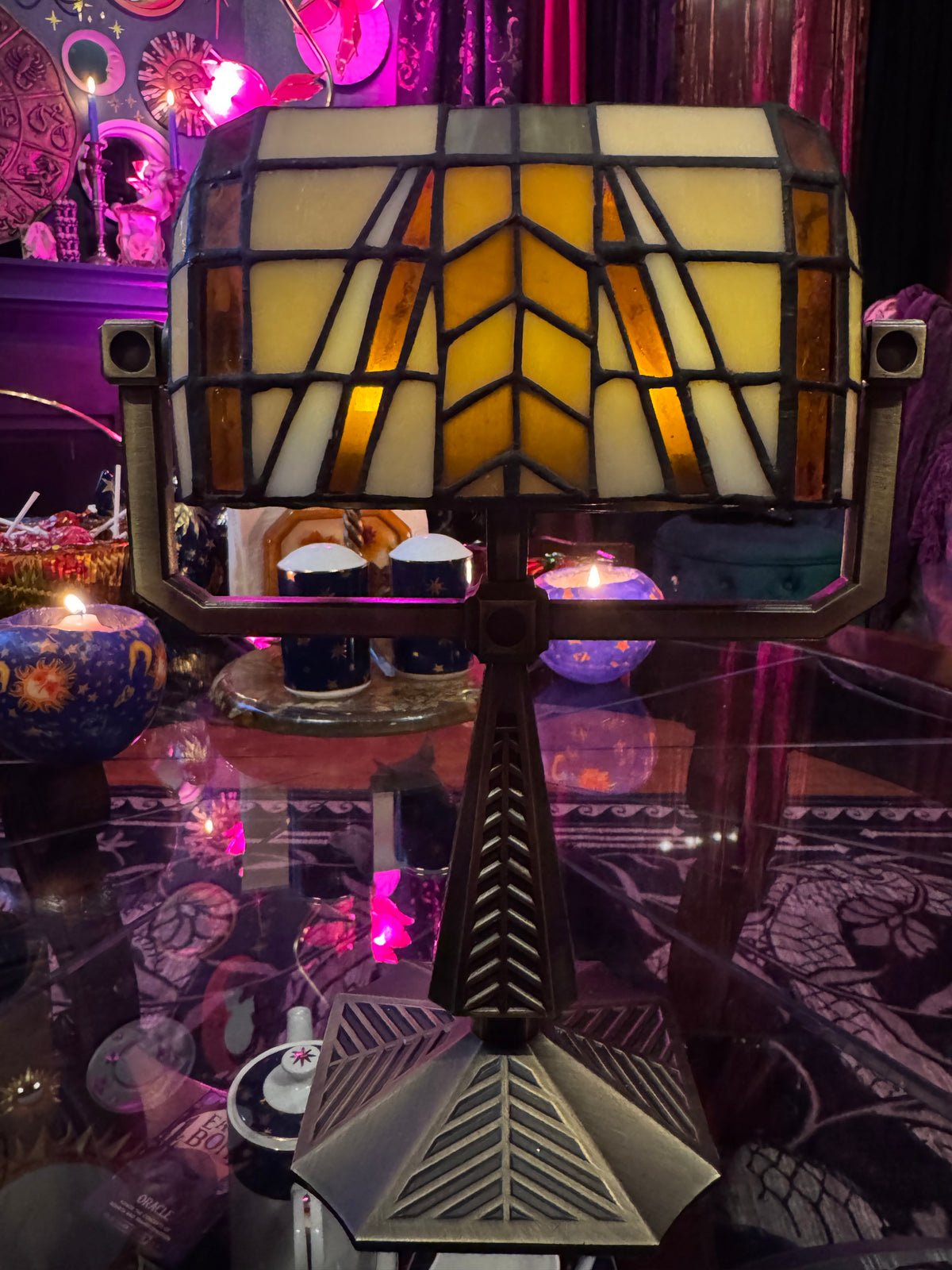 Vintage Partylite Artisan Bankers Candle Lamp