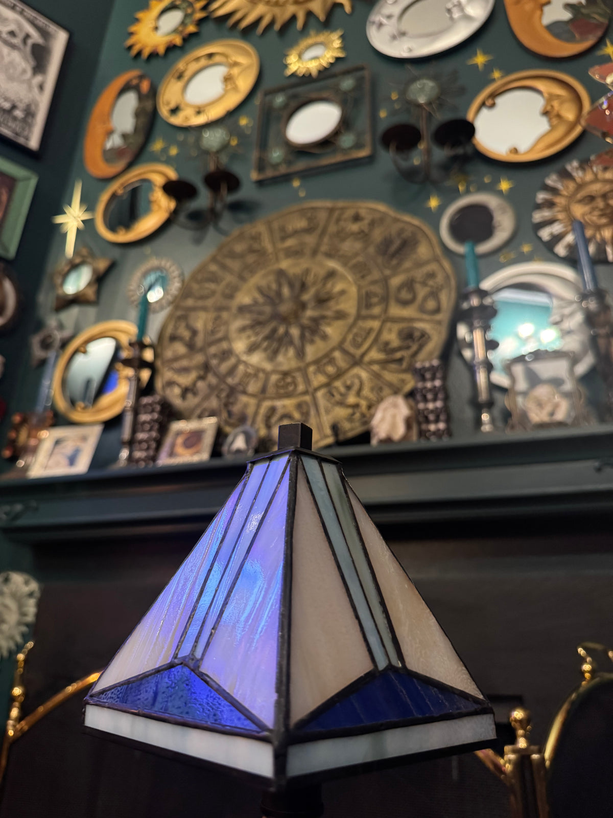 Mini Art Deco Tiffany Inspired Desk Lamp
